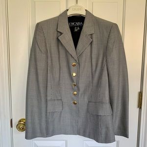 Vintage Houndstooth Escada Blazer Size 38